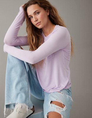 AE Soft & Sexy Long-Sleeve Pocket Tee