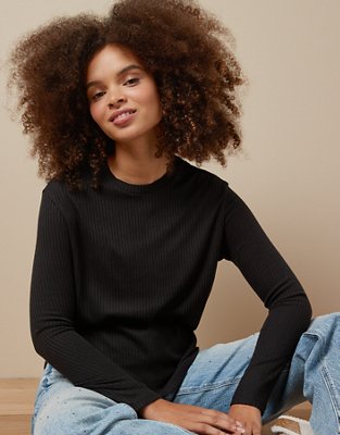 Aerie Fireside Long Sleeve Henley T-Shirt