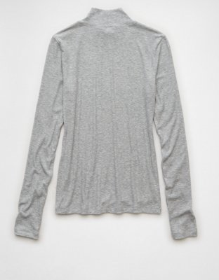 Be Cool Mock Neck Long Sleeve T-Shirt
