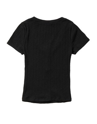 AE Scoop Neck Henley Tee