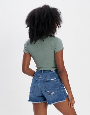 AE Scoop Neck Henley Tee