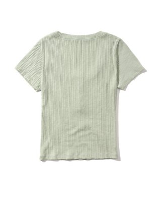 AE Scoop Neck Henley Tee