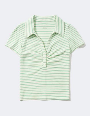 AE Ruched Polo Shirt