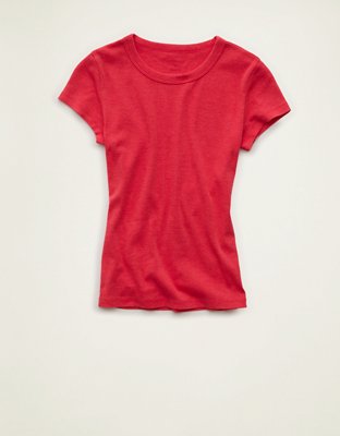 AE Hey Baby Tee Women's Glossy Rose XXL