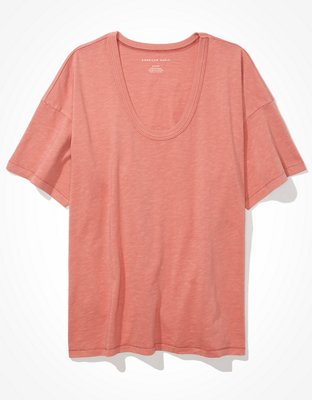 Женские футболки American Eagle AE Oversized Scoop Neck T-Shirt — фото 3