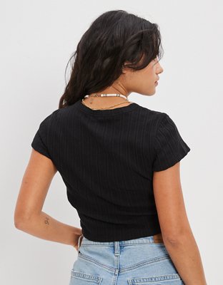 Женские футболки American Eagle AE Cropped Baby Tee — фото 2