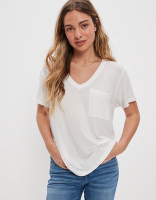 AE Soft & Sexy V-Neck Pocket Tee