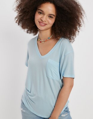 AE Soft & Sexy V-Neck Pocket Tee