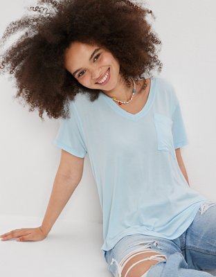 AE Soft & Sexy V-Neck Pocket Tee