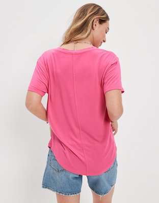 AE Soft & Sexy V-Neck Pocket Tee | American Eagle