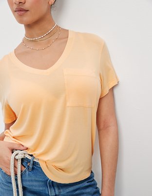 AE Soft & Sexy V-Neck Pocket Tee