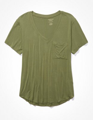 AE Soft & Sexy V-Neck Pocket Tee