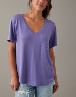 AE Soft & Sexy V-Neck Pocket Tee