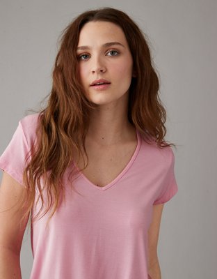 AE Soft & Sexy Short-Sleeve V-Neck T-Shirt