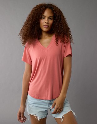 AE Soft & Sexy Oversized V-Neck T-Shirt