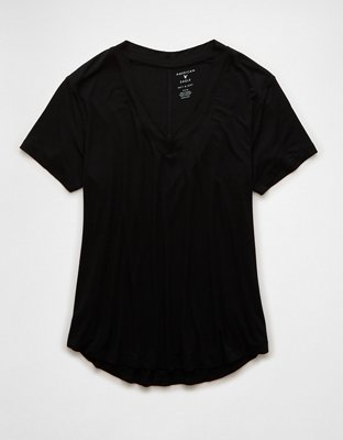 Женские футболки American Eagle AE Soft & Sexy Oversized V-Neck T-Shirt — фото 4