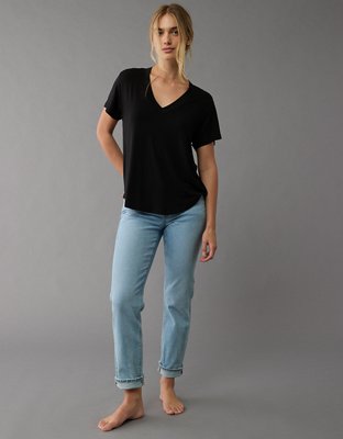 AE Soft & Sexy Oversized V-Neck T-Shirt