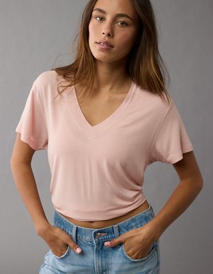 AE Soft & Sexy Oversized V-Neck T-Shirt