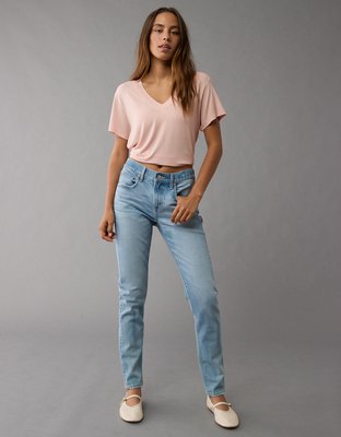 AE Soft & Sexy Oversized V-Neck T-Shirt