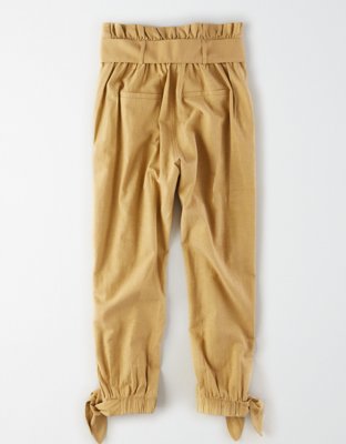 AE Studio High-Waisted Paperbag Tie Hem Pant