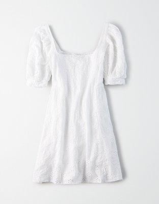 AE Studio Puff Sleeve Mini Dress