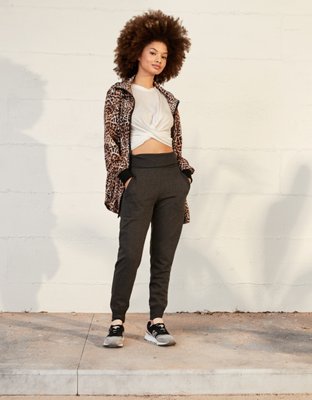 AE Studio Oversized Leopard Print Winbdreaker