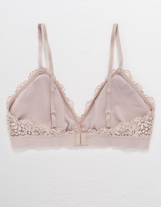 Aerie Ribbed Lace Padded Bralette