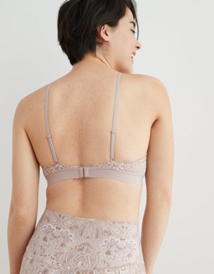 Aerie Ribbed Lace Padded Bralette