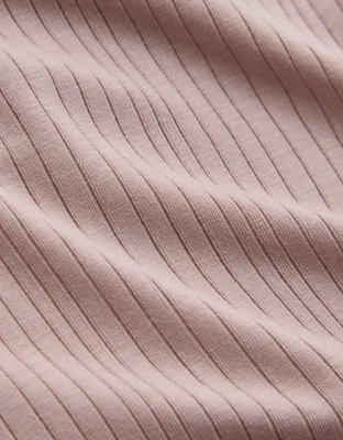 T-shirt à manches courtes à encolure dégagée en modal côtelé Superchill