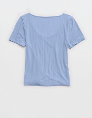 Superchill Modal Rib Short Sleeve Scoop T-Shirt