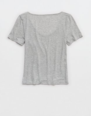 Superchill Modal Rib Short Sleeve Scoop T-Shirt