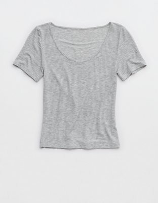 Superchill Modal Rib Short Sleeve Scoop T-Shirt