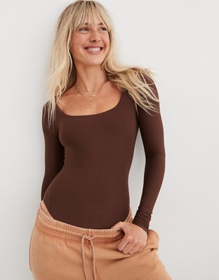 Brown Bodysuits for Women, Shop Long Sleeve, Tank & Thong