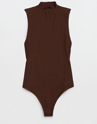 Aerie SMOOTHEZ Mock Neck Bodysuit