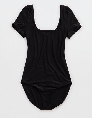 SMOOTHEZ Short Sleeve Square Neck Bodysuit 