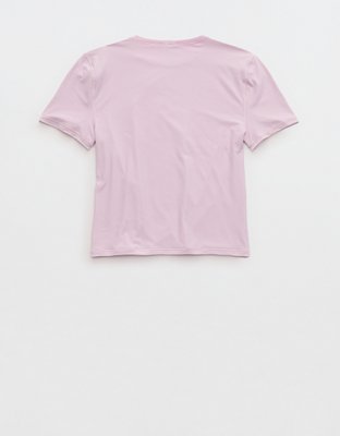 【THE MOZZ】Arie Short Sleeve Setup SMOOTHEZ Short Sleeve Crew T-Shirt