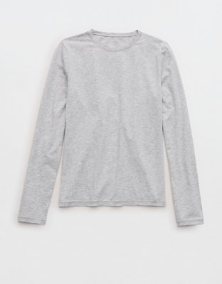 SMOOTHEZ Cotton Blend BESTEES Long Sleeve Crew T-Shirt