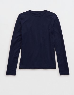 SMOOTHEZ Cotton Blend BESTEES Long Sleeve Crew T-Shirt