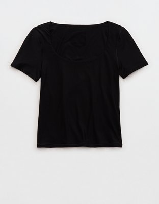 SMOOTHEZ Short Sleeve Scoop T-Shirt | Aerie