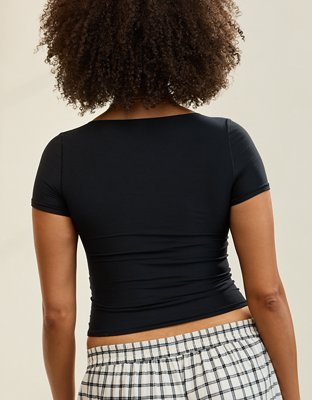 SMOOTHEZ Short Sleeve Scoop T-Shirt | Aerie