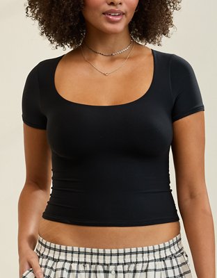 SMOOTHEZ Short Sleeve Scoop T-Shirt