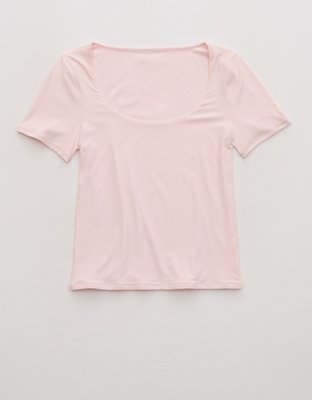 SMOOTHEZ Short Sleeve Scoop T-Shirt