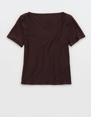 SMOOTHEZ Short Sleeve Scoop T-Shirt | Aerie