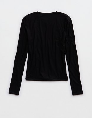 T-shirt à col rond et manches longues SMOOTHEZ