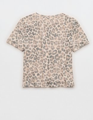 Женская футболка Aerie Smoothez Short Sleeve Crew, цвет: Сумеречный — фото 4