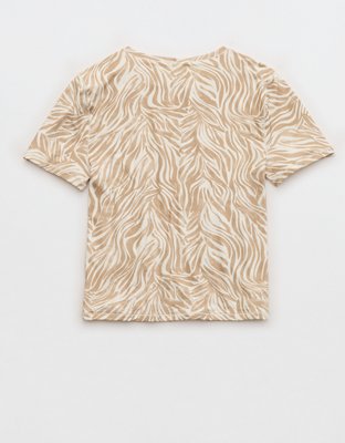 SMOOTHEZ Playera Manga Corta con Cuello Redondo