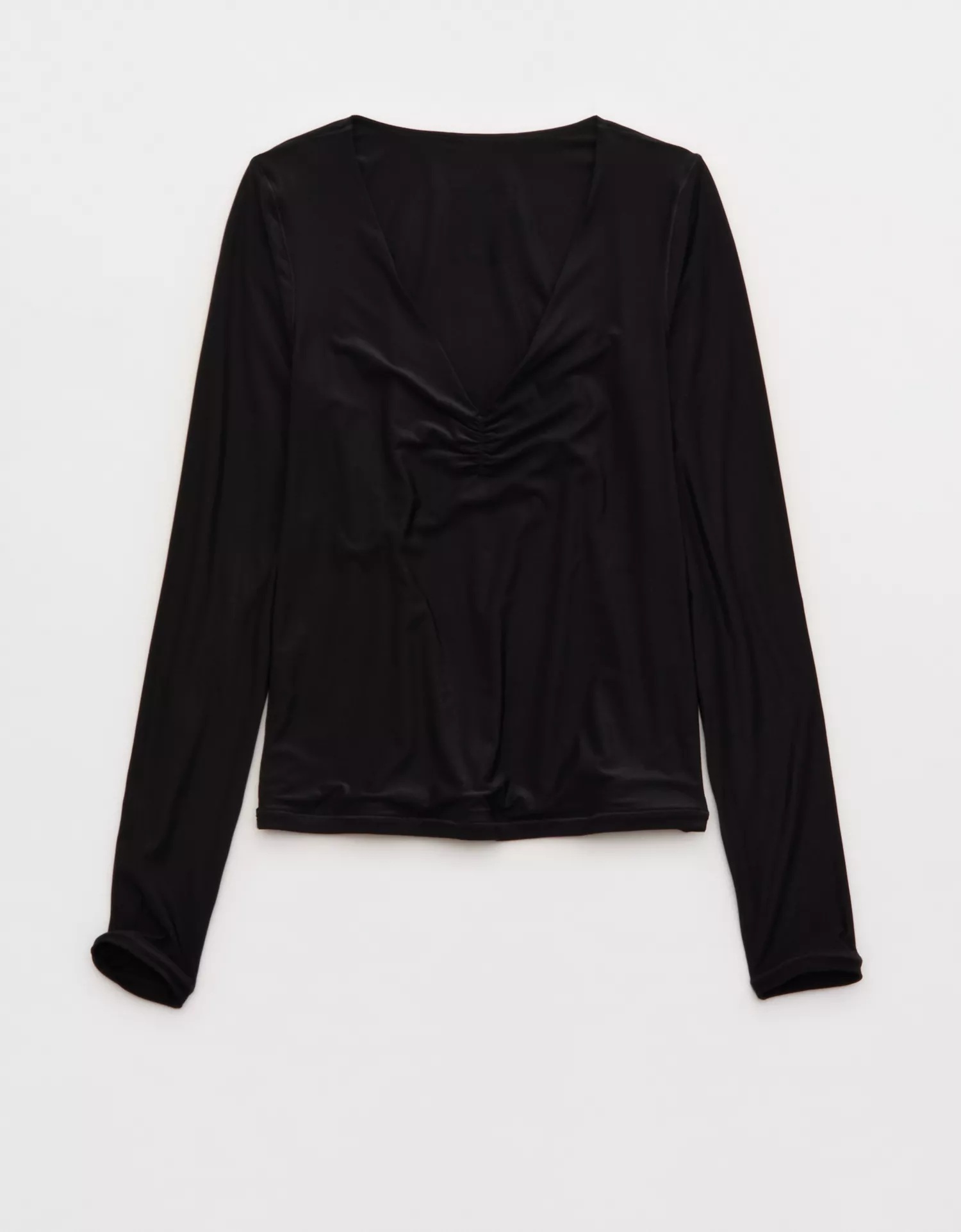 SMOOTHEZ Long Sleeve Ruched Top - thumbnail 3