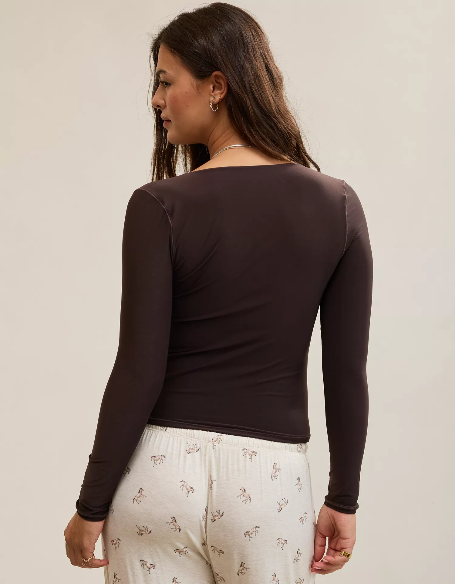 SMOOTHEZ Long Sleeve Ruched Top - thumbnail 8