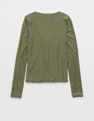 SMOOTHEZ Long Sleeve Ruched Top