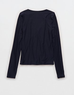 SMOOTHEZ Long Sleeve Ruched Top